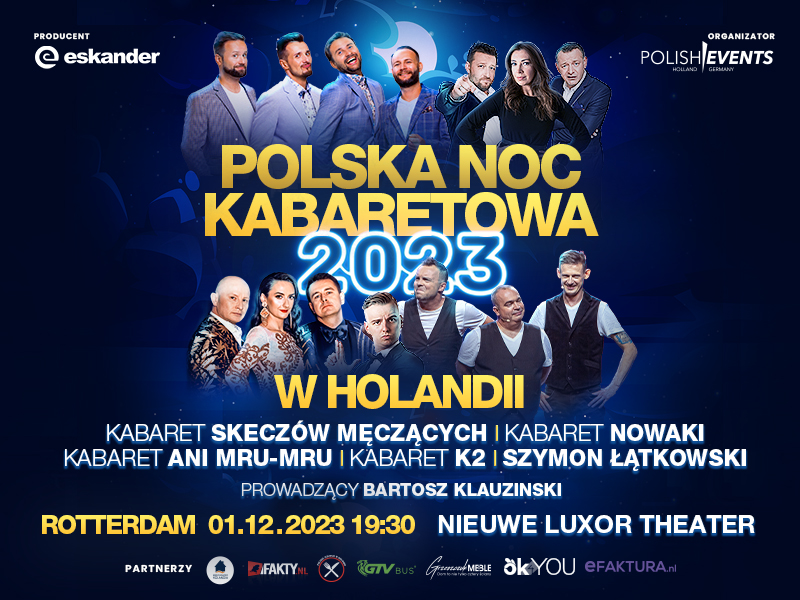 Polska Noc Kabaretowa 2023 w Holandii
